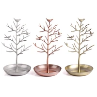 bird tree stand jewelry earring necklace rack holder display jewelry holder