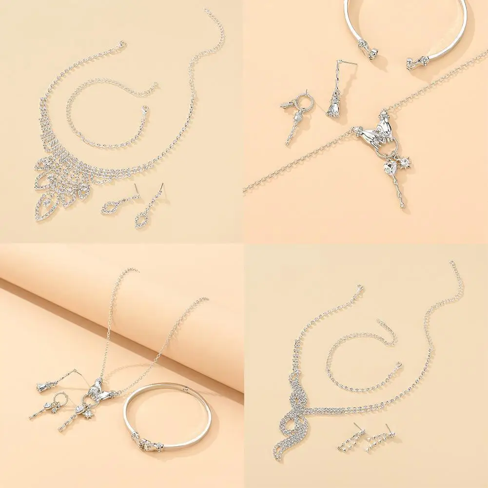 

2021 Jewelry Wholesale, Simple Flat Hollow Three Piece Set Ms S149 Color Party/Party N925 Silver Color Silver A6F8