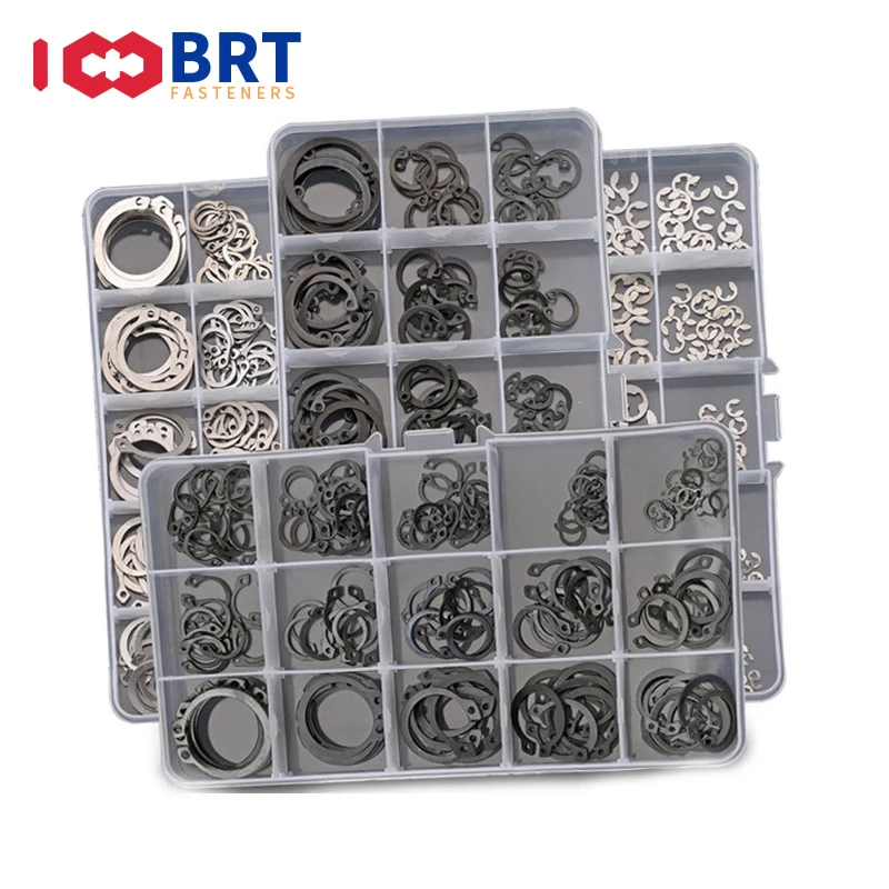 Вал удержания Комбинации C Тип кольцо эластичные стопорное E Клип Комплект шайб в