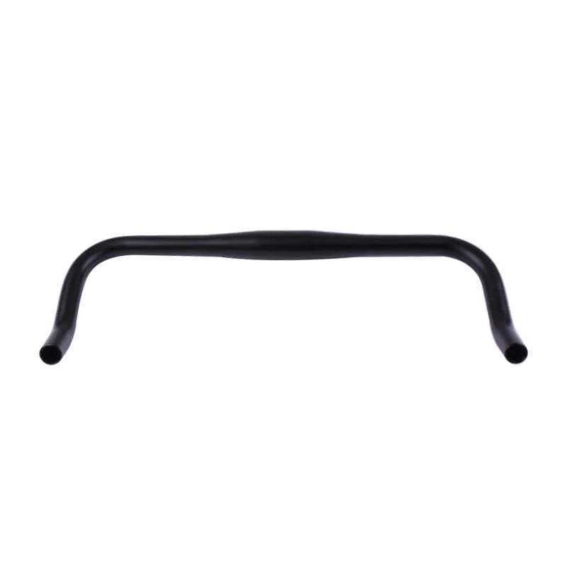 Black Fixie велосипед Руль дорожный гудок для велосипеда TT руль 31,8 мм 440 мм алюминиевый сплав Односкоростной велосипед трек велосипед hanlde lebar - Цвет: Black