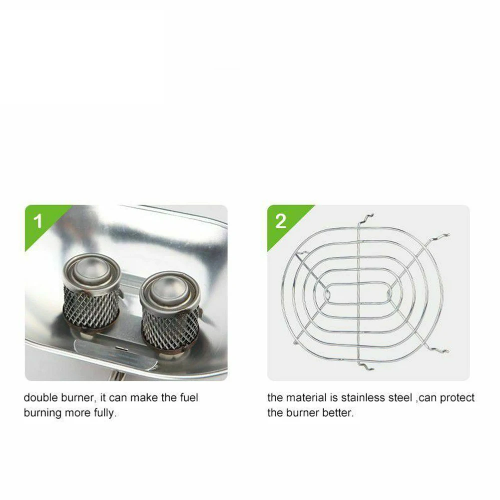 Походная двойная головка теплая газовая инфракрасная нагревательная плита из