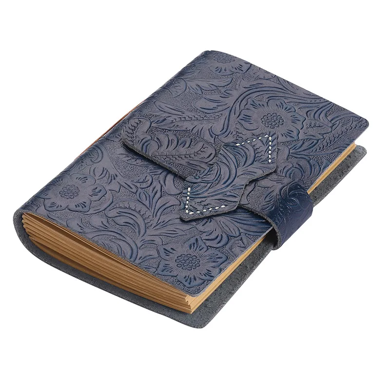 

A6 Thick Vintage European Floral Dictionary Fashion Journal 240P Blank Kraft Paper Notebook 2021 Portable Sketchbook Diary Gift