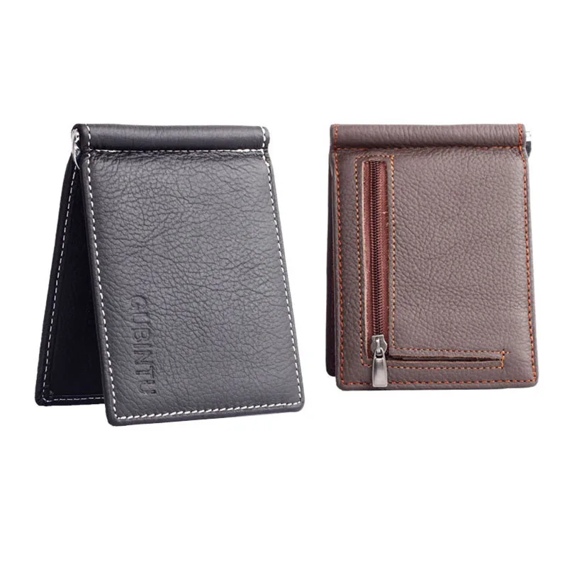 Модный мужской кошелек из натуральной кожи держатель для монет и кредитных карт