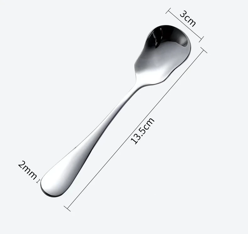 

Spoon Stainless Steel 1 PCS Tiny Spoon Tea dinnerware Coffee Soup Ice Cream Spoon Creative Spoon Fashion Tableware