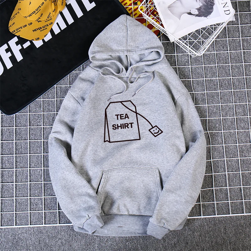 Style 3 Gray Осенне-зимний флисовый пуловер с надписью «Love» в стиле Харадзюку, плотные свободные женские толстовки с капюшоном, Женская толстовка с круглым вырезом, повседневное пальто - Цвет: Style 3 Gray