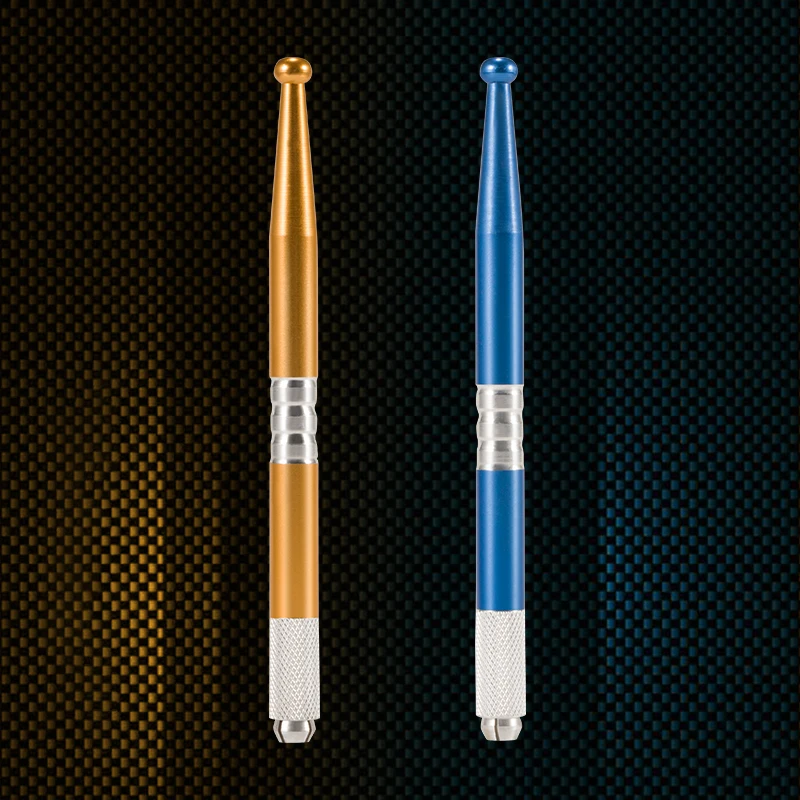 5pcs Gold Black Color Microblading Pen Manual Tattoo Machine Needle Blade Permanent Makeup Embroidered Eyebrow Lips Supplies