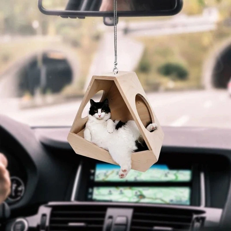 

Cute Cat Car Hanging Ornaments Creative Lazy Lying Cat Hang Decorations for Home Auto Car Interior Decor Accessories
