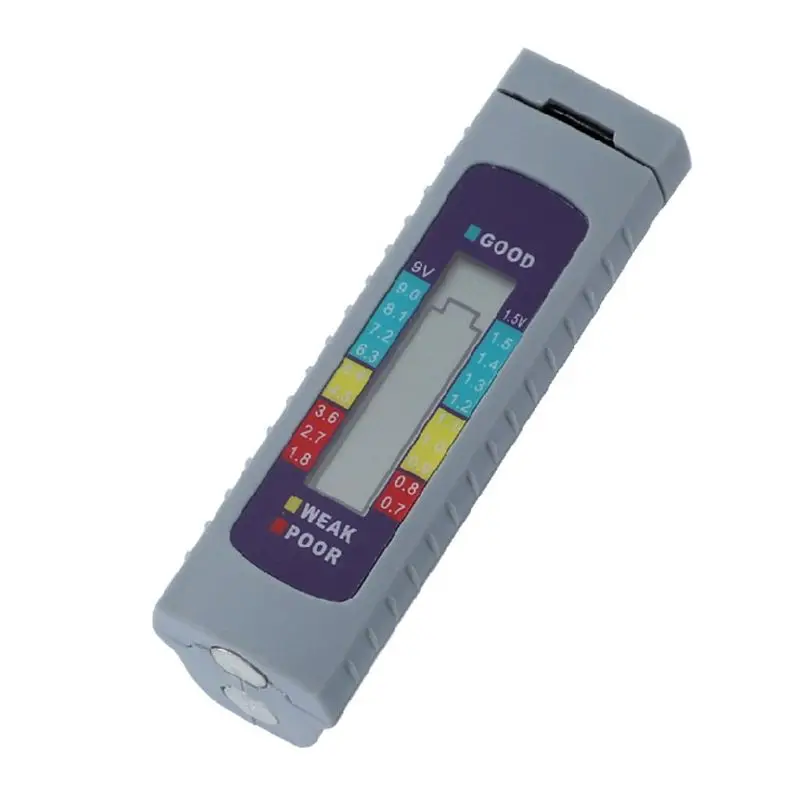 

Цифровой тестер батареи универсальный детектор емкости для AA/AAA 1,5 V 9V литиевая