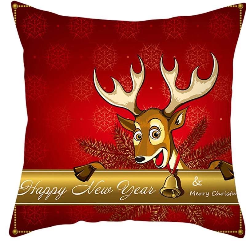 Счастливого Рождества Рождественский подарок пледы наволочка подушки 18x18 дюймов