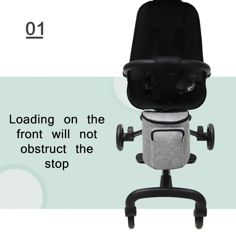 

Baby Stroller Basket Organizer Storage Bag Portable Pram Newborn Baby Care Stroller Basket Infant Stroller Accessories