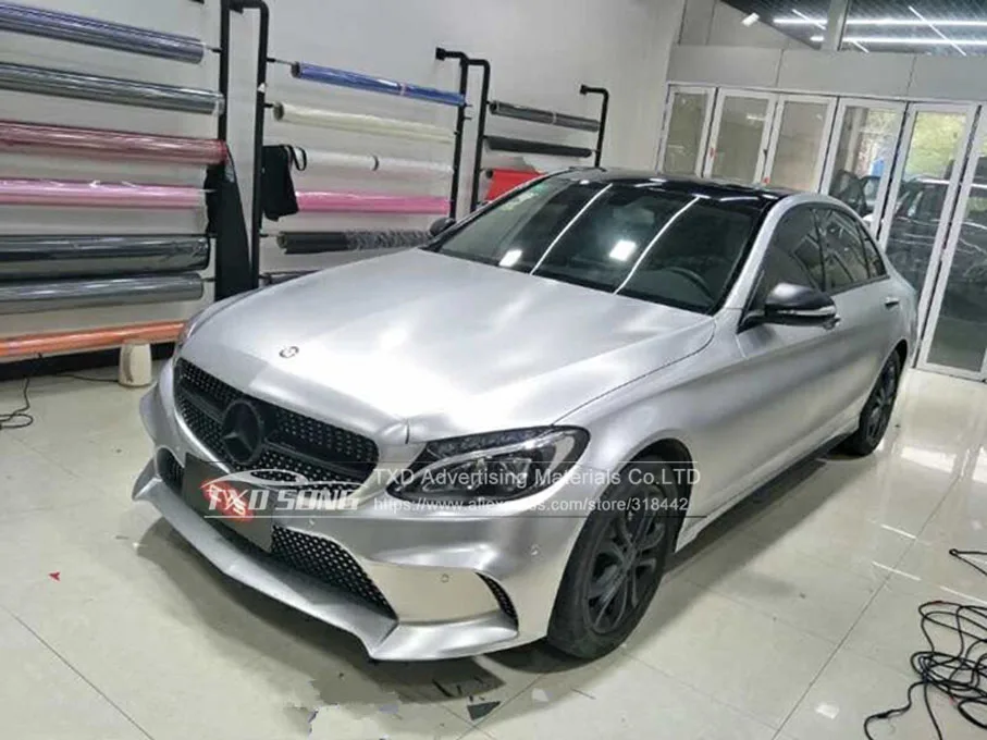 Матовое серебро хром матовый виниловый автомобиль Обёрточная бумага автомобиль, скутер, мотоцикл DIY Стайлинг клей плёнки простыни с воздушный объемные наклейки