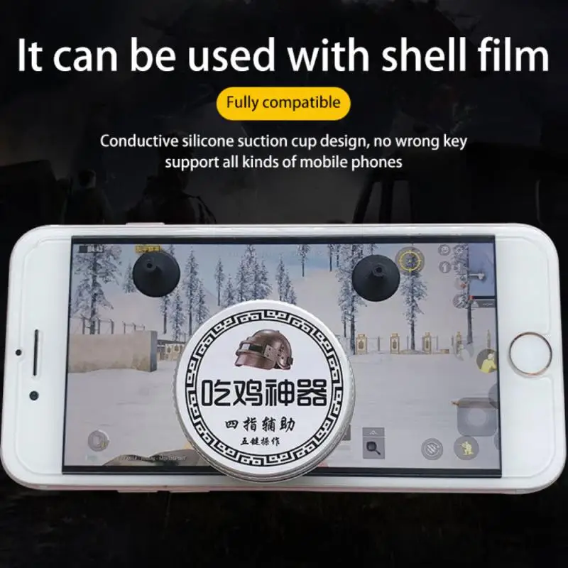 Pubg Controller Metal Mobile Trigger Fire Button Aim Key Mini Gamepad Android Gaming Joystick For Phone L1r1 IPhone 7 | Электроника