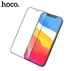 Закаленное 3D защитное стекло Hoco для iPhone 11, 12 Pro Max, HD, шелковое полноэкранное покрытие, Передняя пленка для iPhone XS MAX, XR, X, 8, 7 Plus