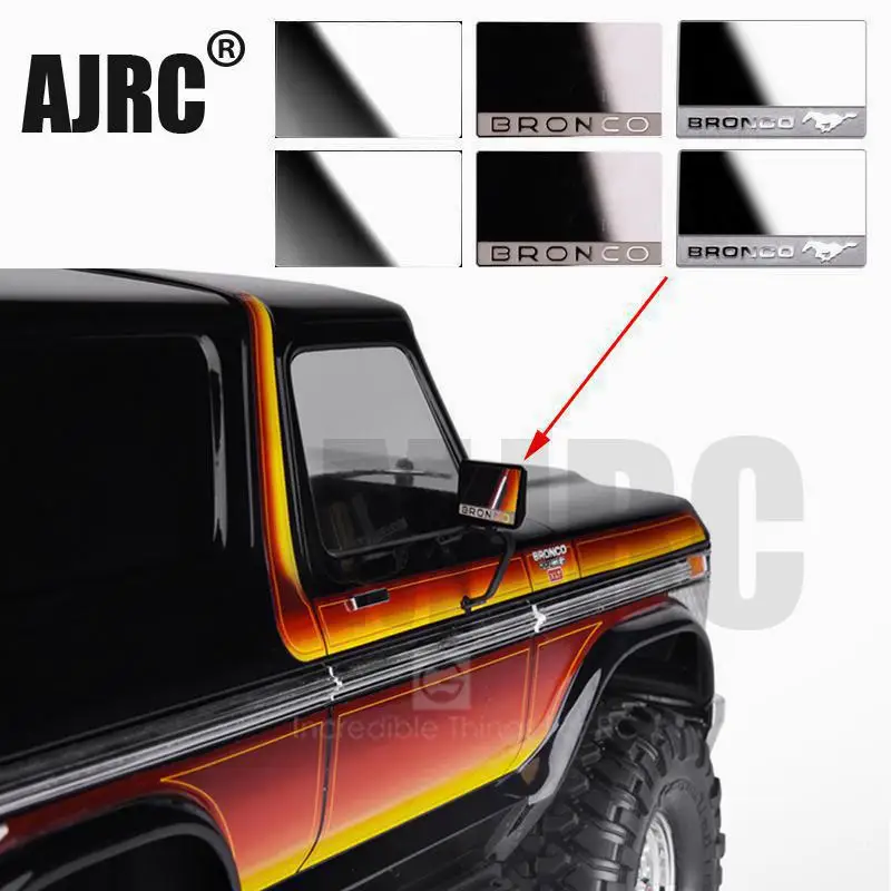 

AJRC High-gloss stainless steel rearview mirror for 1/10 Rc tracked vehicles Trax Trax TRX-4 82046-4 Bronco TRX4