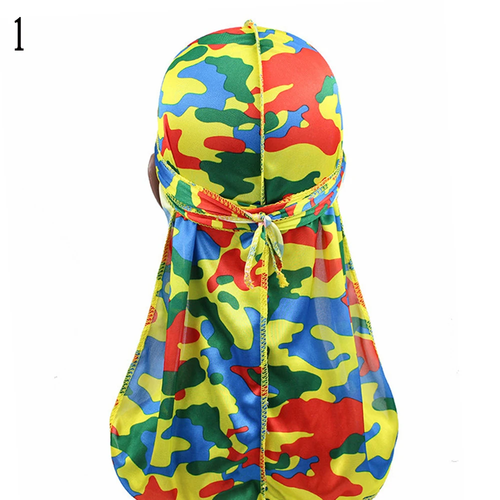 Модная пиратская шляпа волнистые тряпки камуфляж мужские шелковистые тюрбан с