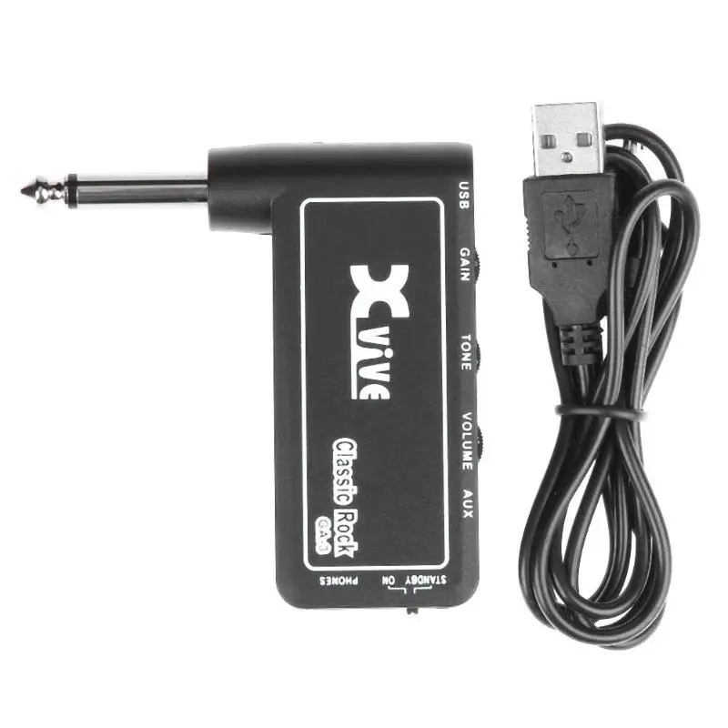 Xvive GA-3 Rock мини портативный усилитель для наушников с электрогитарной вилкой