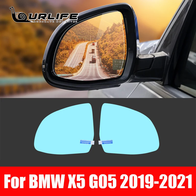 

For BMW X5 2019 2020 2021 G05 Car Rearview Mirror Protective Film Anti Dazzle Waterproof Rainproof Fog Car Sticker Accessories