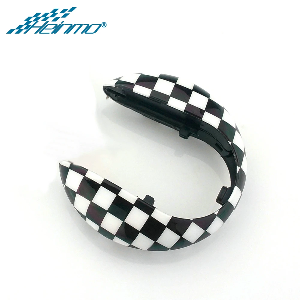 Checker Cover Для MINI Cooper S JCW F54 F55 F56 F57 F60 Clubman Countryman аксессуары для ключей автомобиля веревка для MINI F56 чехол для ключей стильный держатель - Название цвета: Checker Cover