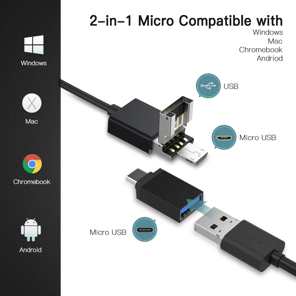 Жесткий бороскоп Teslong для винтовки камера чистки пистолета длинный стержень 26