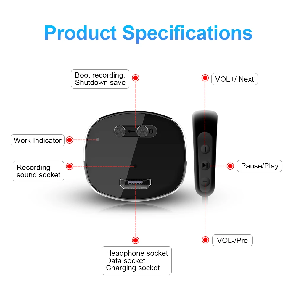 Диктофон ручка MP3 плеер звук Udio голос профессиональное шумоподавление Grabadora De Voz