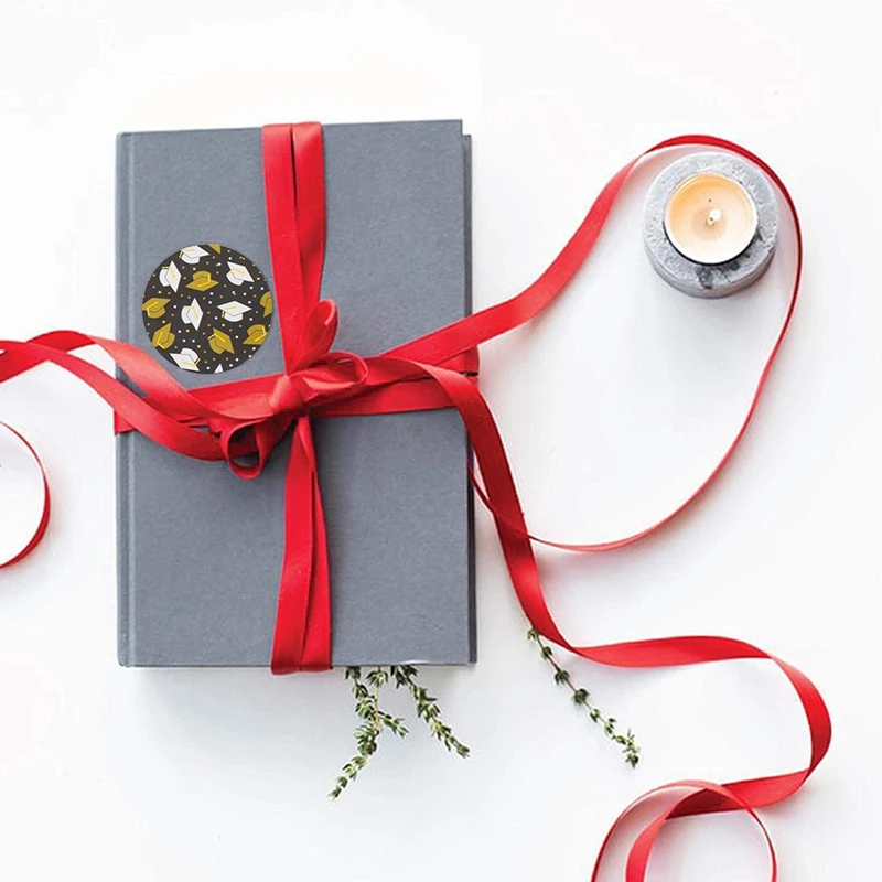 

8 Patterns Round Graduation Stickers Graduation Caps And Labels School Stationery Graduation Stickers Party Students Supplies