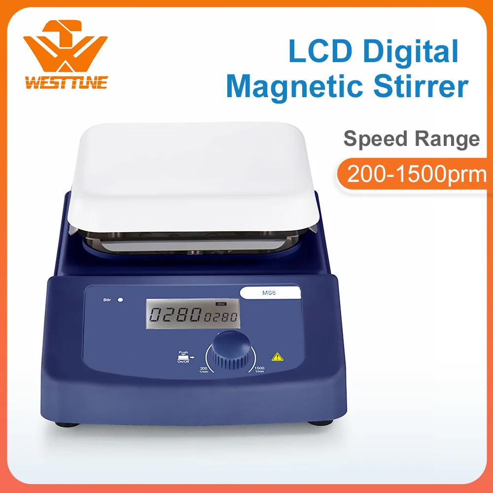 WEST TUNE MS6-Pro LCD Digital Magnetic Stirrer | Канцтовары для офиса и дома