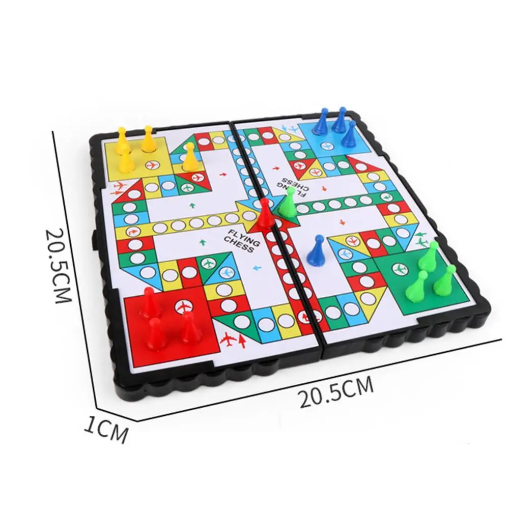 

Portable Folding Magnetic Flying Ludo Parent Child Interactive Amusement Board Game Puzzle Amusement Toy