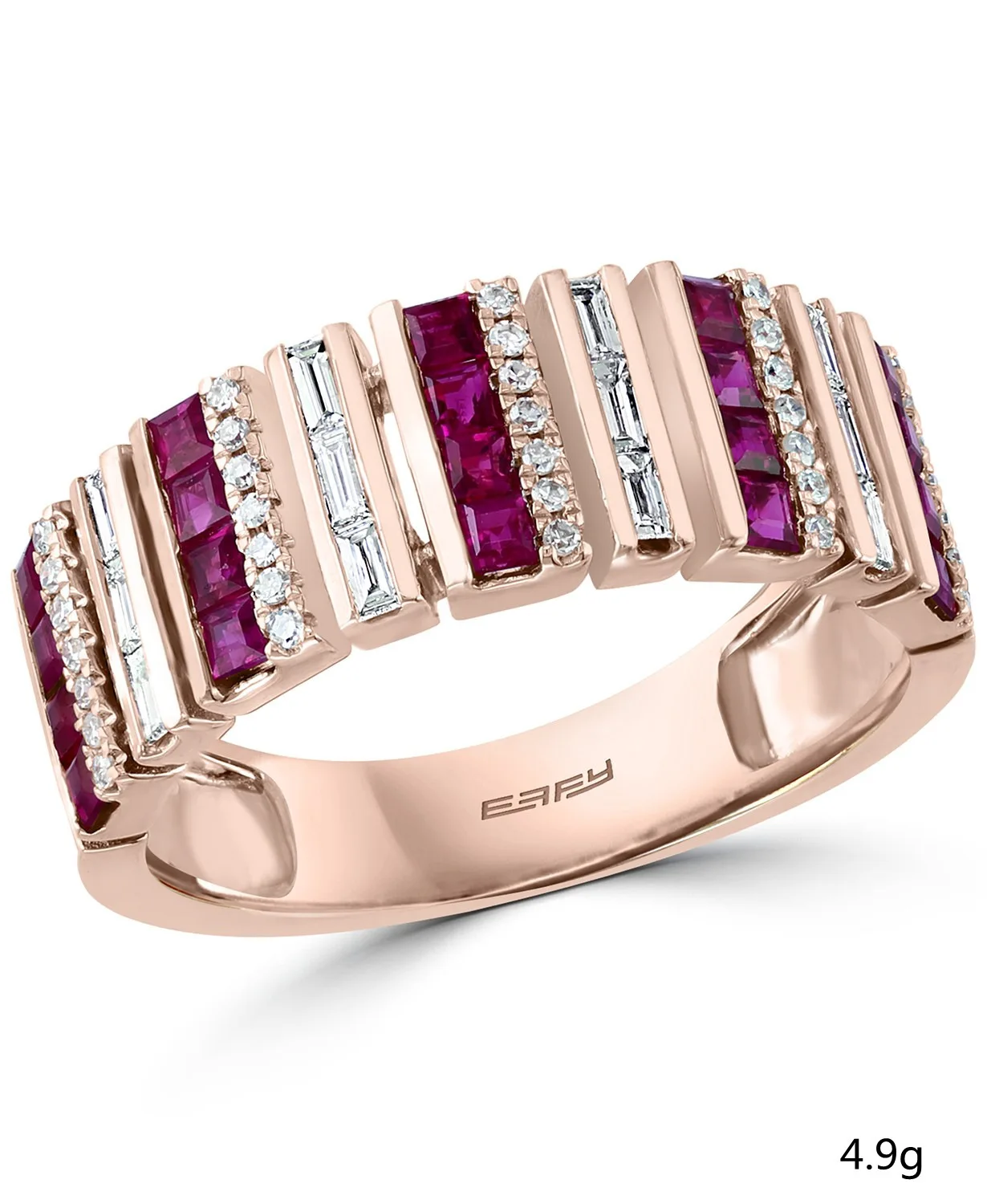 

Classic Ladies Rose Gold Color Inlaid Purple White Cubic Zircon Rhinestone Female Ring for Women Party Wedding Jewelry