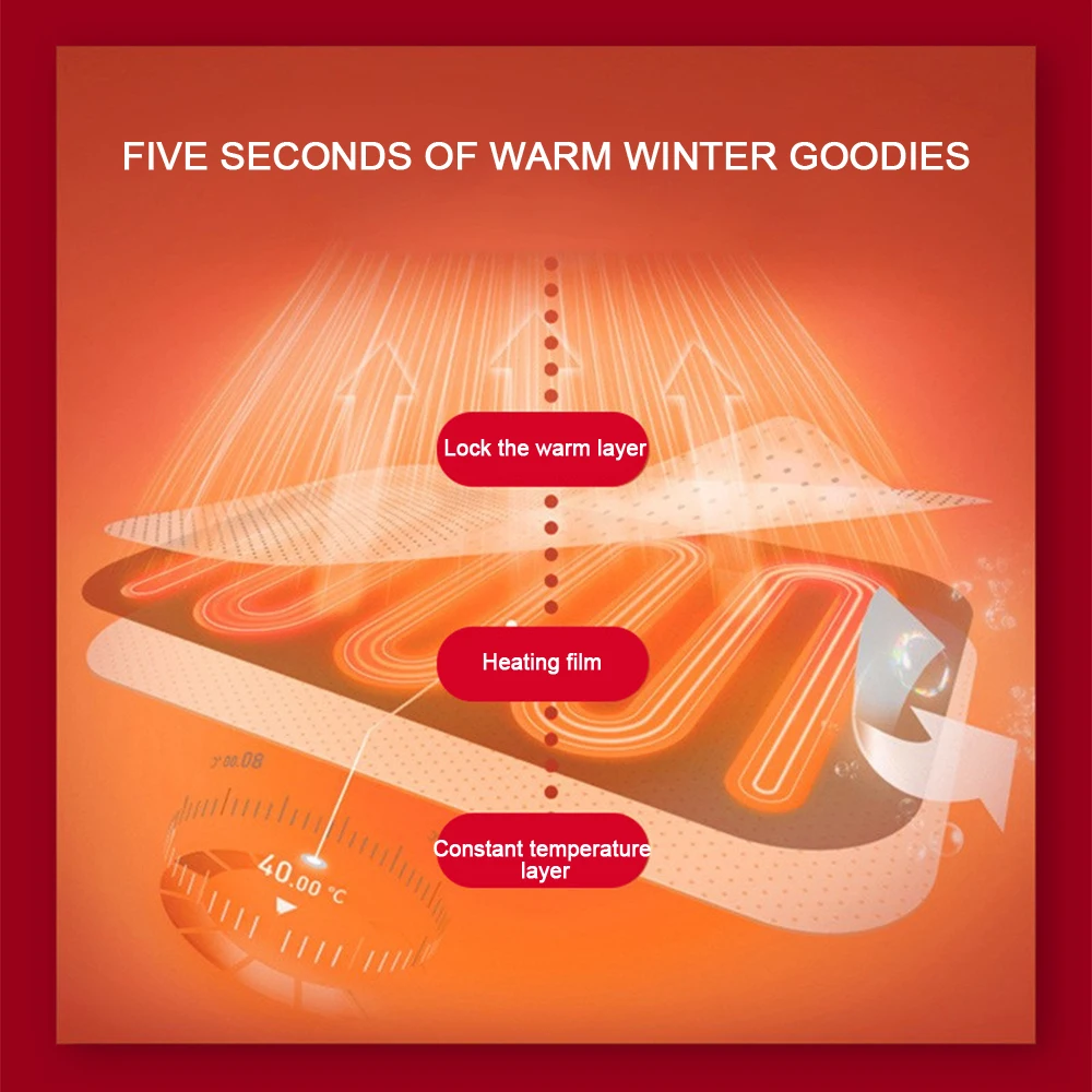 

85 10cm Soft Electric Heating Scarf Heating Pad Bib Convenient Heating Scarf Shawl Ski Durable Out