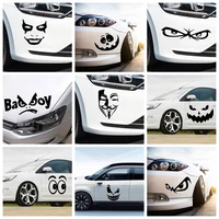 creative strange expression car stickers vinyl window trunk motorcycle styling kk decals