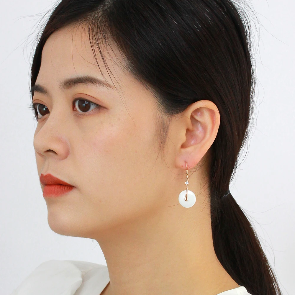 

Ceramic earrings womens jewellery, Luxury Drop Shape Ceramic Earring Jewelry