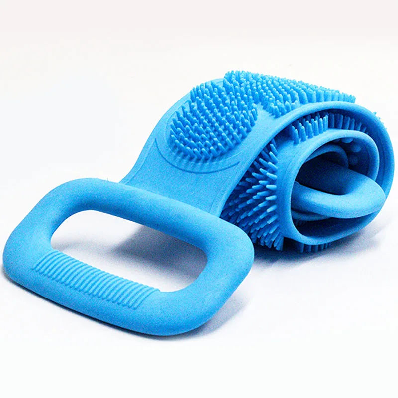 Длинное полотенце для спины щетка ванны бокового скребка силиконовый скраб