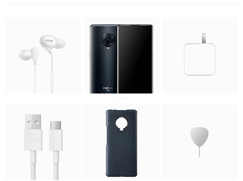 Мобильный телефон vivo NEX 3, 6,89 дюймов, 8 ГБ, 128 ГБ, Snapdraon 855 Plus, задняя камера 64 мп, фронтальная камера 16 МП, 4500 мАч, 44 Вт, мобильные телефоны