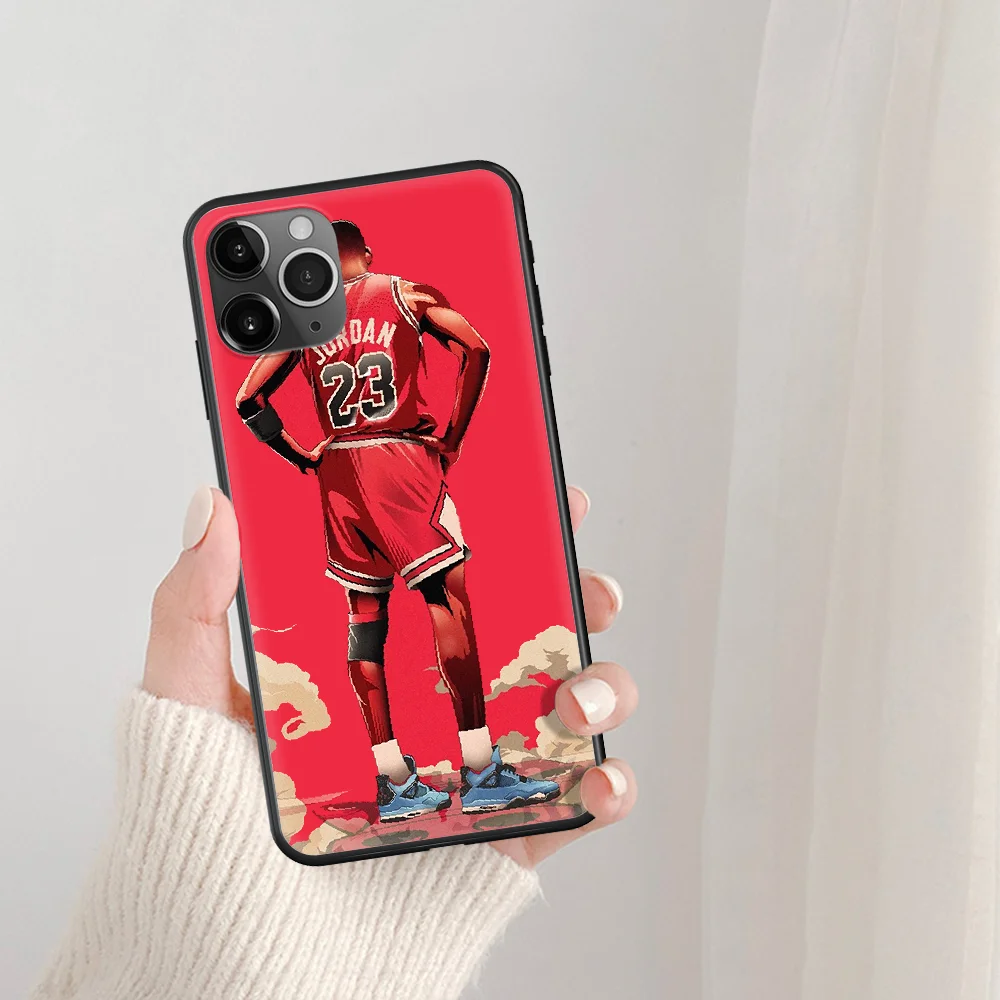 

Michael Jordan Phone Case For IPhone 5 5S SE 5C 6 6S 7 8 Plus X XS XR 11 12 Mini Pro Max 2020 black Coque Trend Funda Silicone