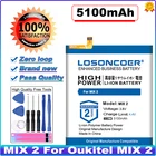 100% новый аккумулятор LOSONCOER 5100 мАч для Oukitel Mix 2 Мобильный телефон аккумулятор + Бесплатные инструменты