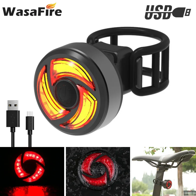 

Intelligent Brake Sensor Bike Taillight Super Bright LED Bicycle Rear Light USB Charging MTB Tail Light Cycling Warning Lamp