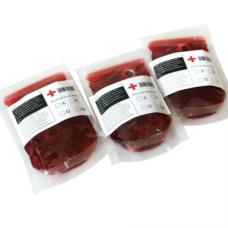 Имитация Крови Мешки Пластилин многоразовый косплей для Хэллоуина вечерние дом