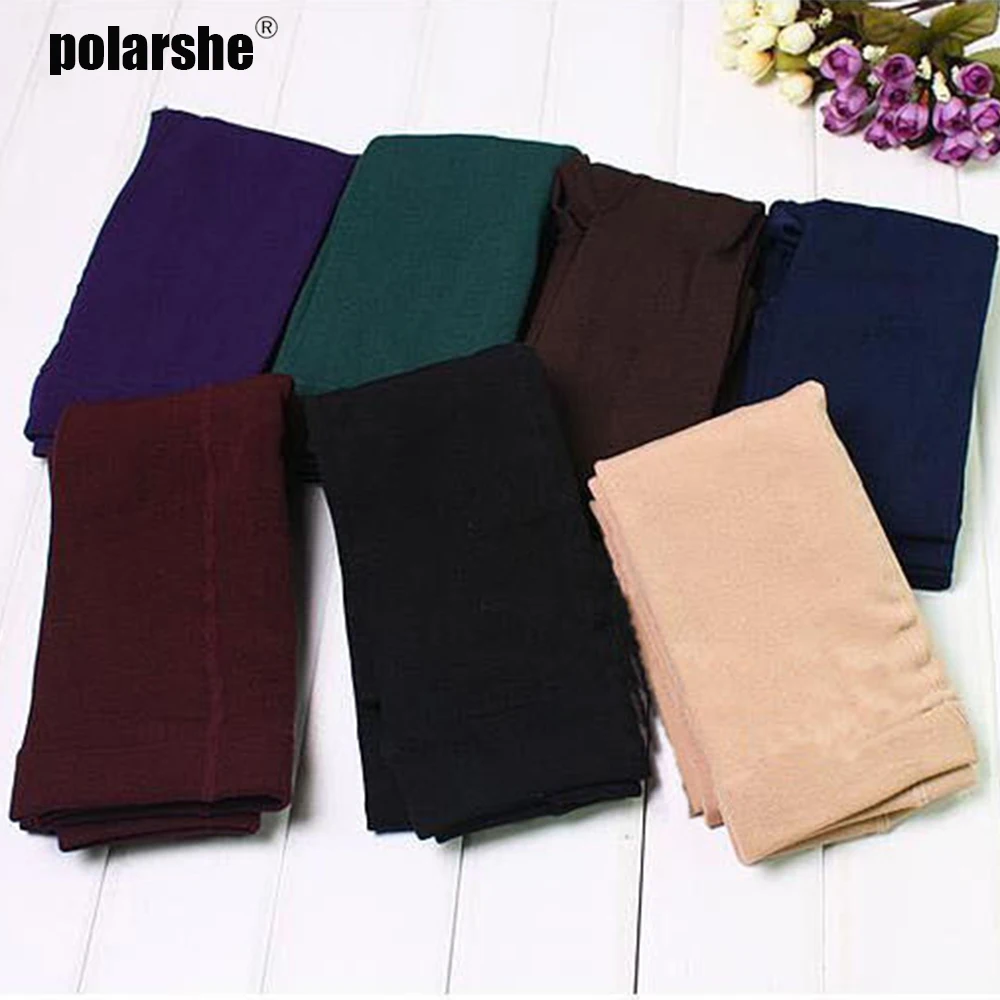 

Winter Woman Thick Warm Leggings Candy Color Brushed Charcoal Lining Stretch Fleece Pants Trample Feet High Elasticity Leggings