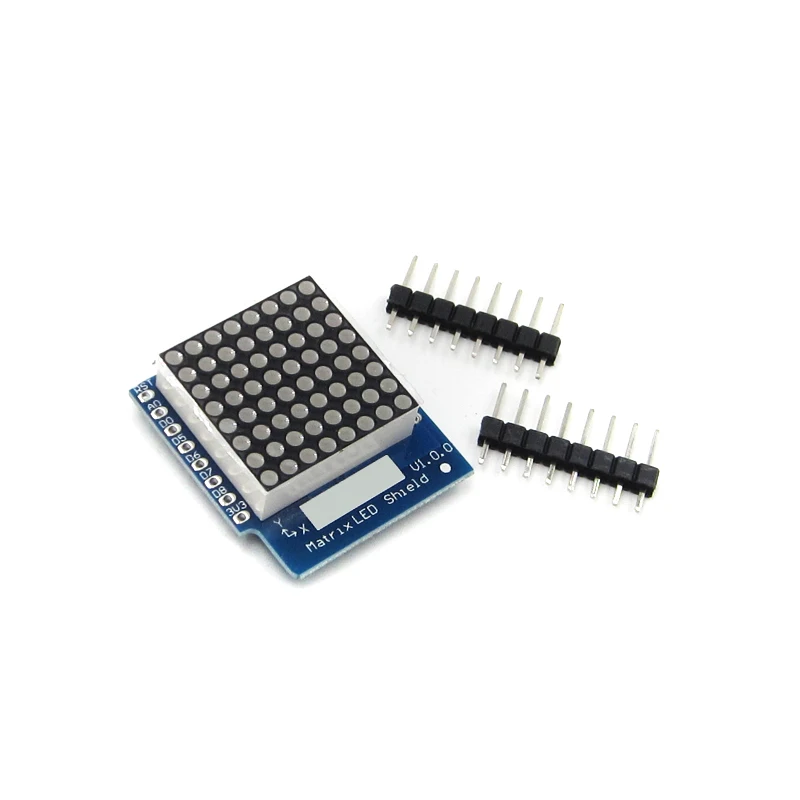 Матричный светодиодный щит V1.0.0 для WEMOS D1 Мини цифровой сигнал Выход управление