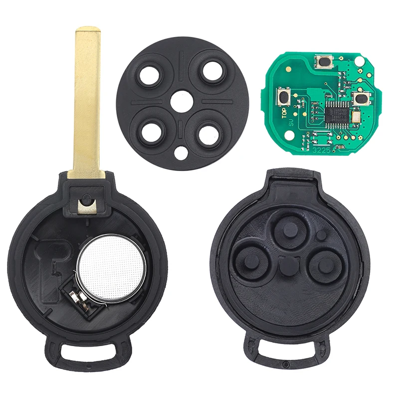 KEYECU дистанционный Автомобильный ключ для Mercedes-Benz Smart Fortwo 451 2007 2008 2009 2010 2011 2012 2013 Fob 3