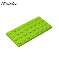 little builder 3035 moc thin figures bricks 4x8 dots 10pcs building blocks diy creative assembles particles toys for children