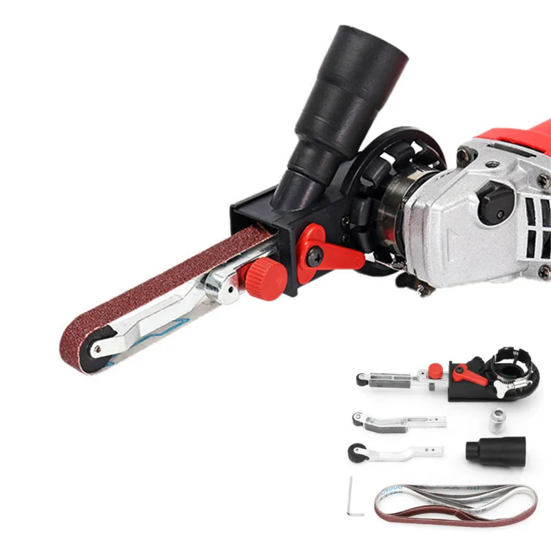 Шлифовальная лента адаптер для 115/125 электрическая угловая шлифовальная машина с резьбой M10 шпиндель для деревообработки металлообрабатывающие инструменты