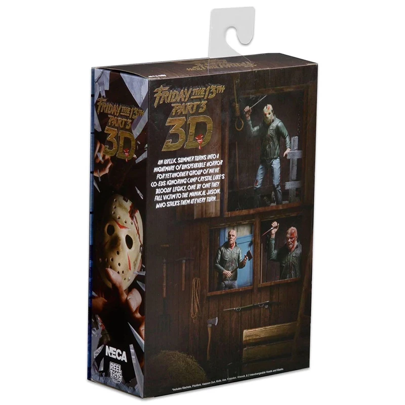 

7inch NECA Black Friday Jason Part 3 Deluxe Edition Voorhees PVC Action Figure Model Doll gift toys