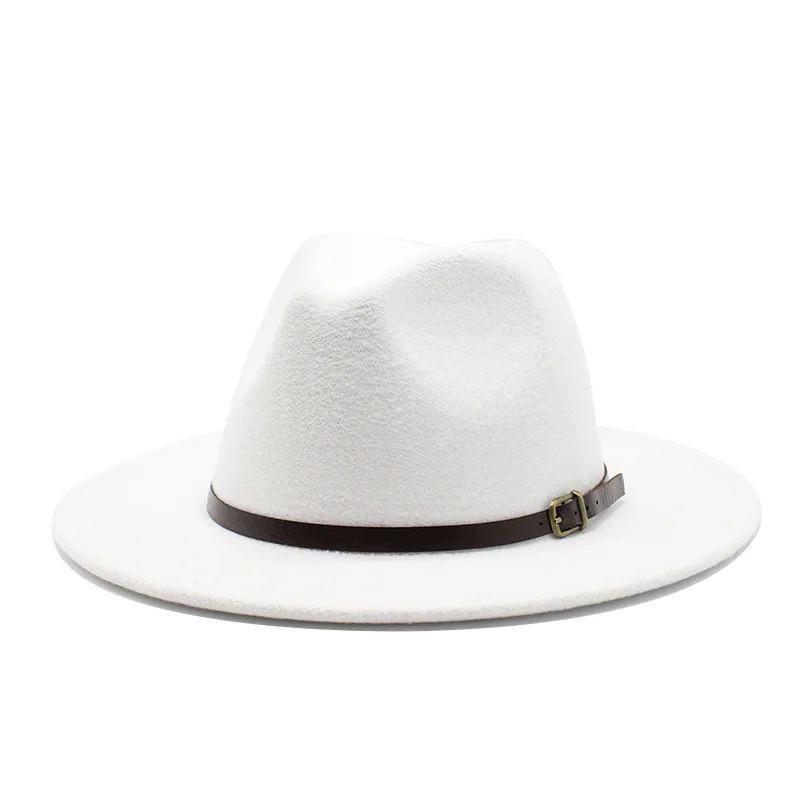 Женская шерстяная Осенняя шапка Fedora большие размеры 56-60 см Зимние Мужские