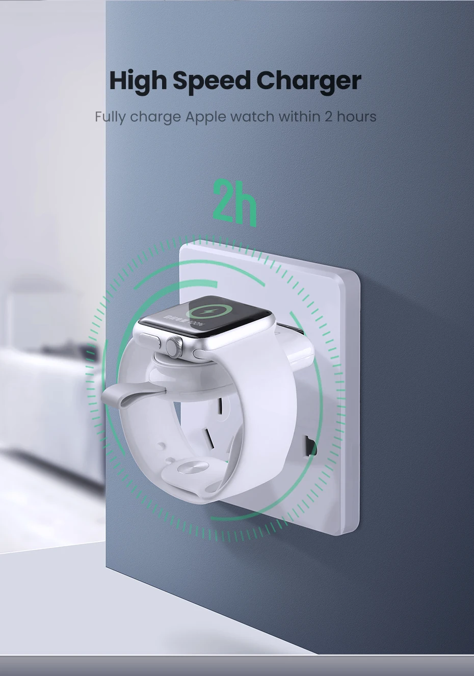 Ugreen Беспроводное зарядное устройство для Apple Watch зарядное устройство серии 5 4 3 2 1 портативное MFi USB зарядное устройство для Apple 3 Магнитная Беспроводная зарядка