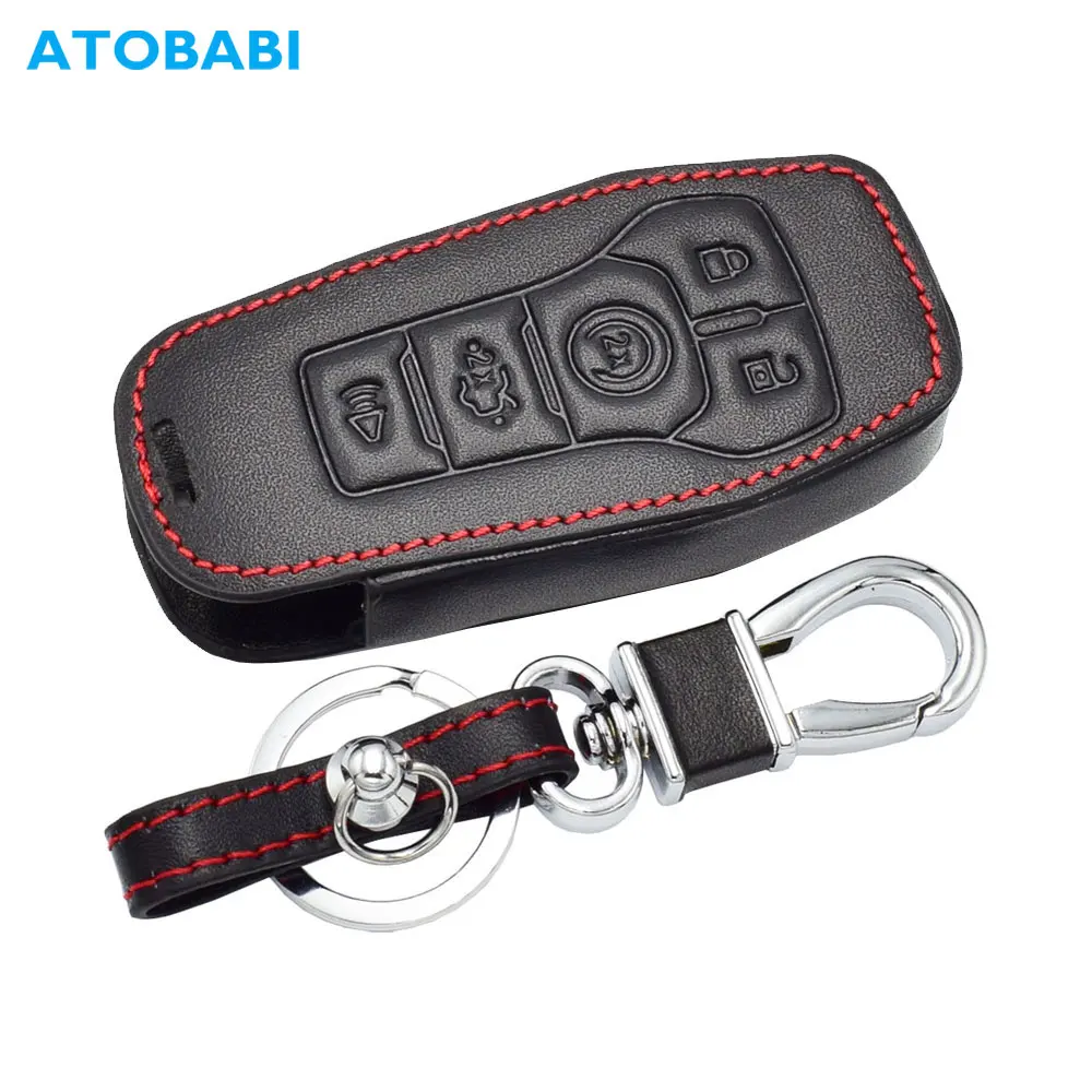 Кожаный чехол для автомобильных ключей Ford EDGE EXPLORER Fusion Mustang F 150 450 550 Lincoln MKZ МКС 5