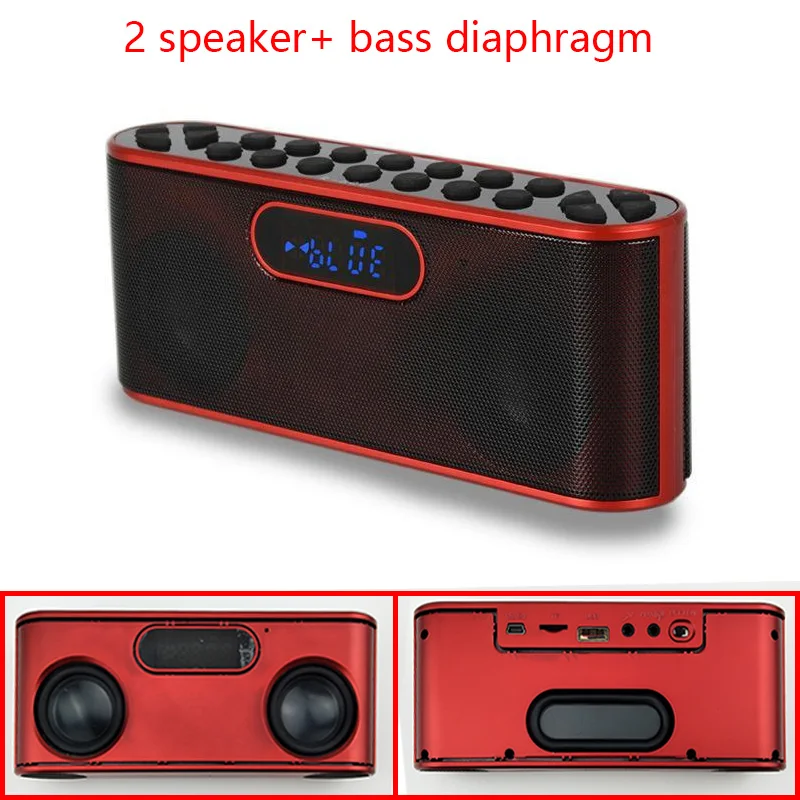 Портативный Bluetooth мини-динамик 2 0 каналов + басовая диафрагма FM-радио USB диск