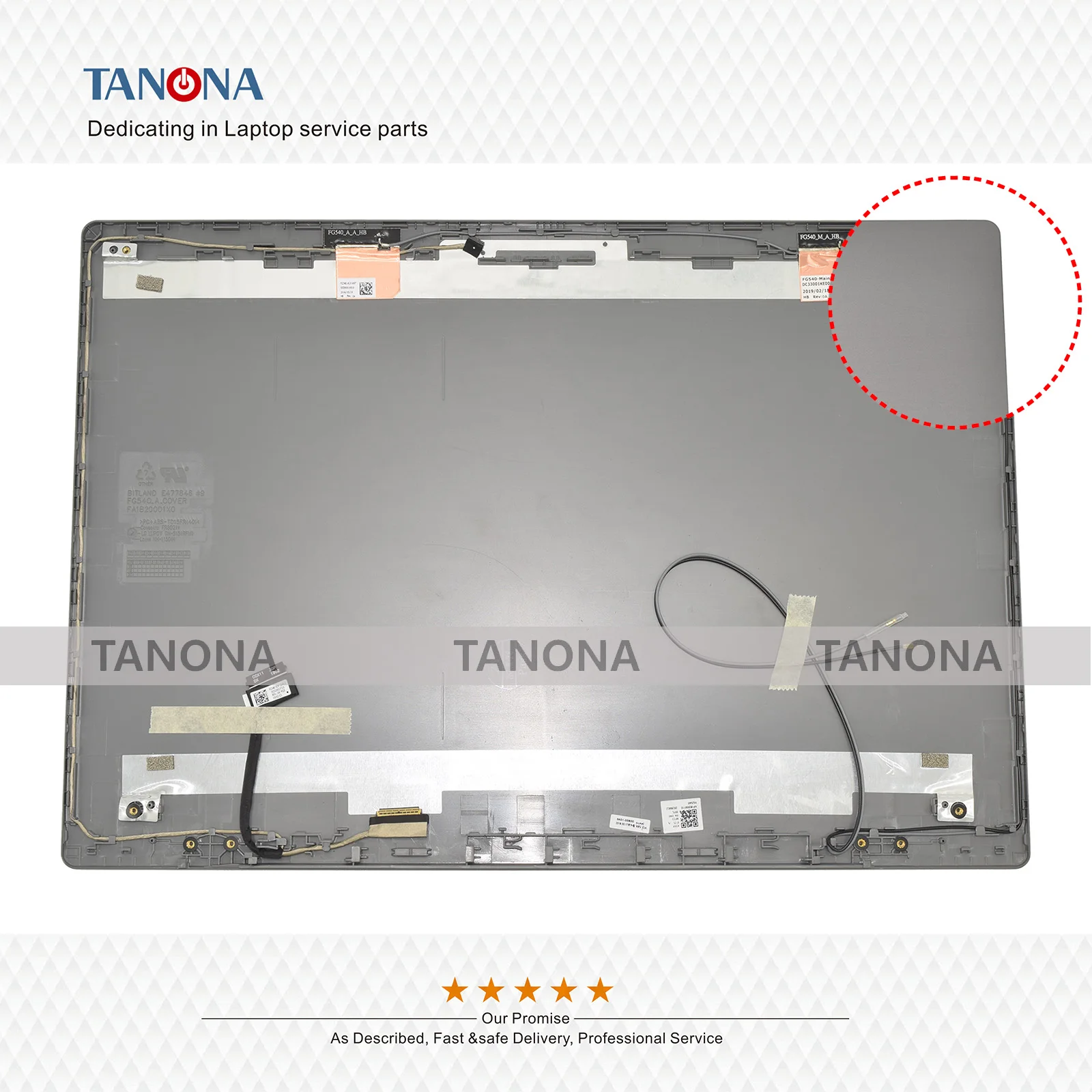 Оригинальный Новый 5CB0S16747 серый для Lenovo Ideapad L340 15IWL 15API ЖК задняя крышка верхней