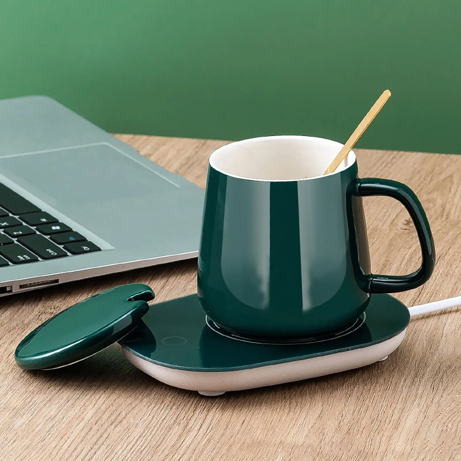 

Electric Cup Warmer Set Portable Desktop Cup Pad Cushion Heater Easy to Carry for Coffee Tea Milk