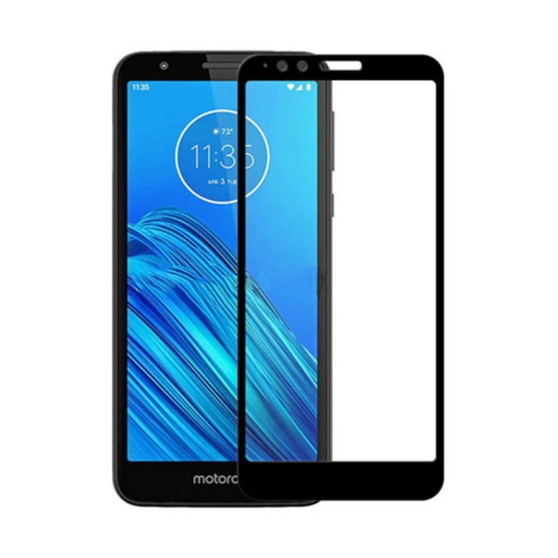 10 шт./лот 3D закаленное стекло для Motorola MOTO E6 полное покрытие 9H Защитная пленка |